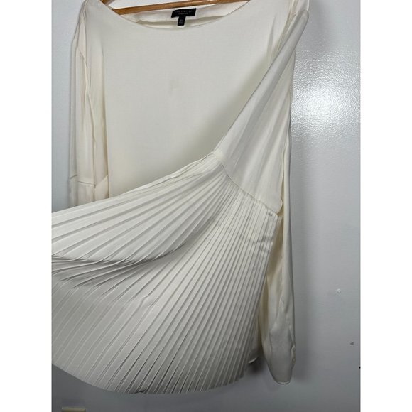 The Limited Collection 3X Blouse Top Womens Cream Angel Sleeves Flowy Poly Spand - Picture 13 of 16